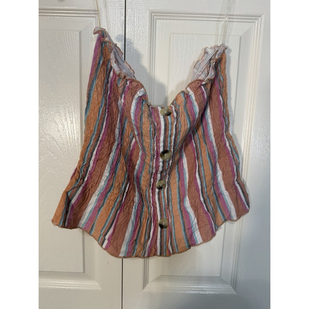 Style Envy Women's Striped Multi Color Tube Top Size S/M